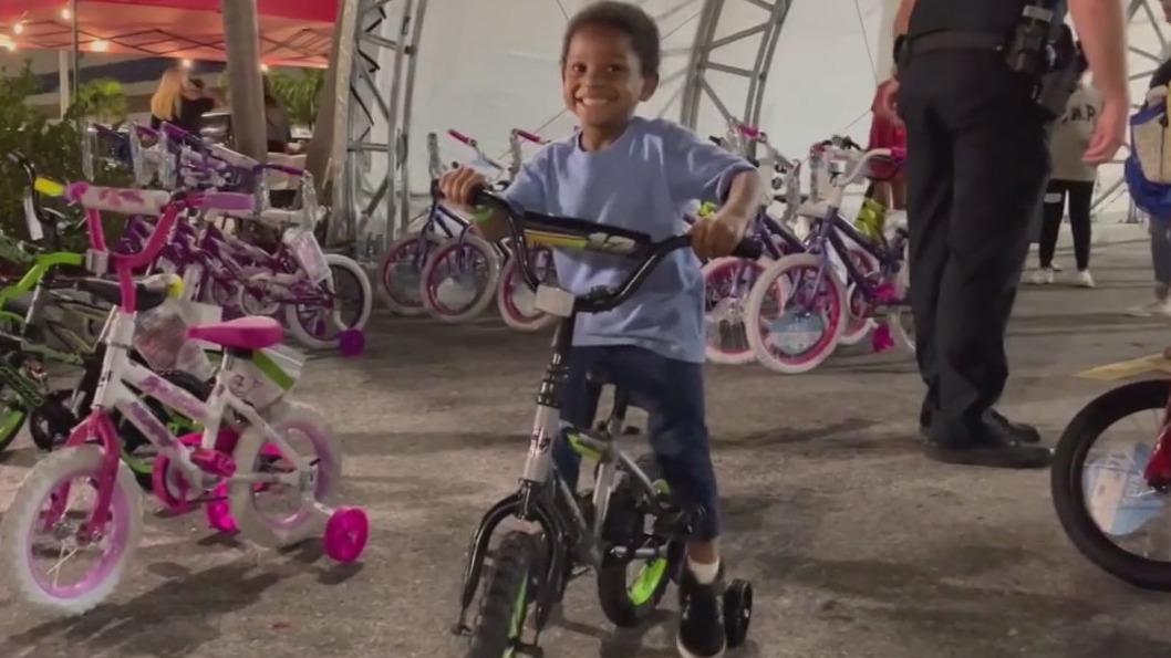 Holiday bicycle giveaway